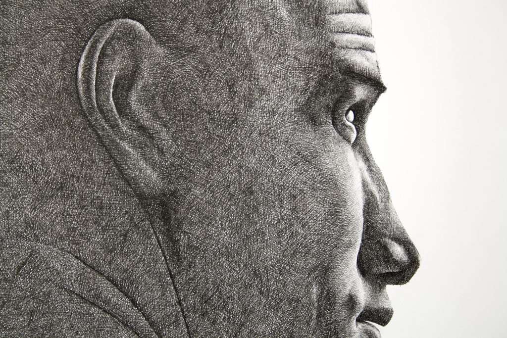Close up portrait of surfer Kelly Slater