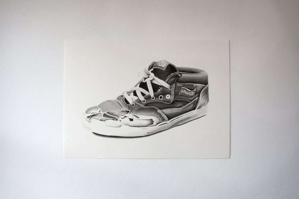 Vans Half Cab drawing by Dean Spinks