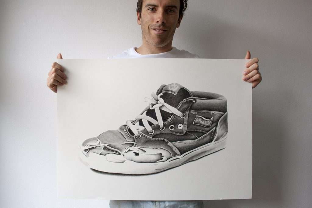 Vans Half Cab drawing by Dean Spinks