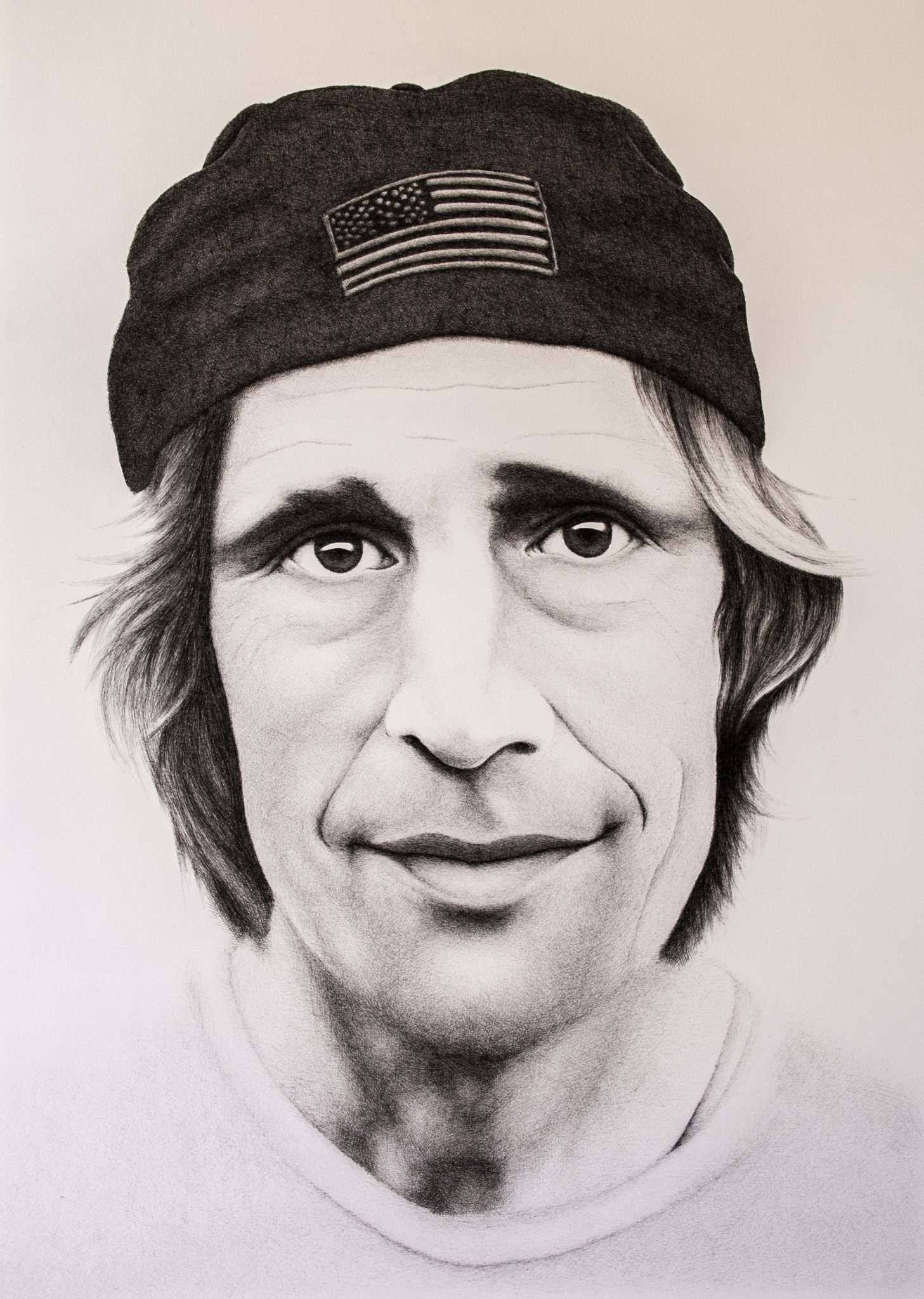 Drawing of Rodney Mullen by Dean Spinks
