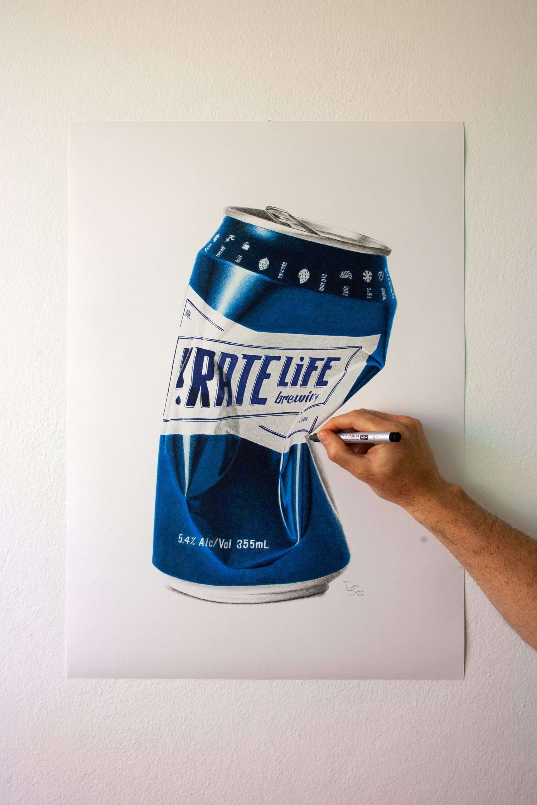 Pirate Life Beer Can Art Print – Australian Craft Beer Artwork - Image 4