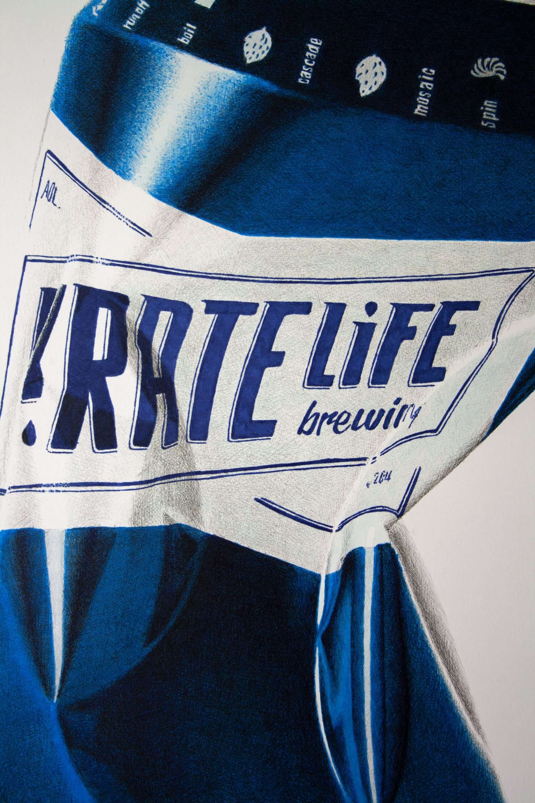 Pirate Life Beer Can Art Print – Australian Craft Beer Artwork - Image 3