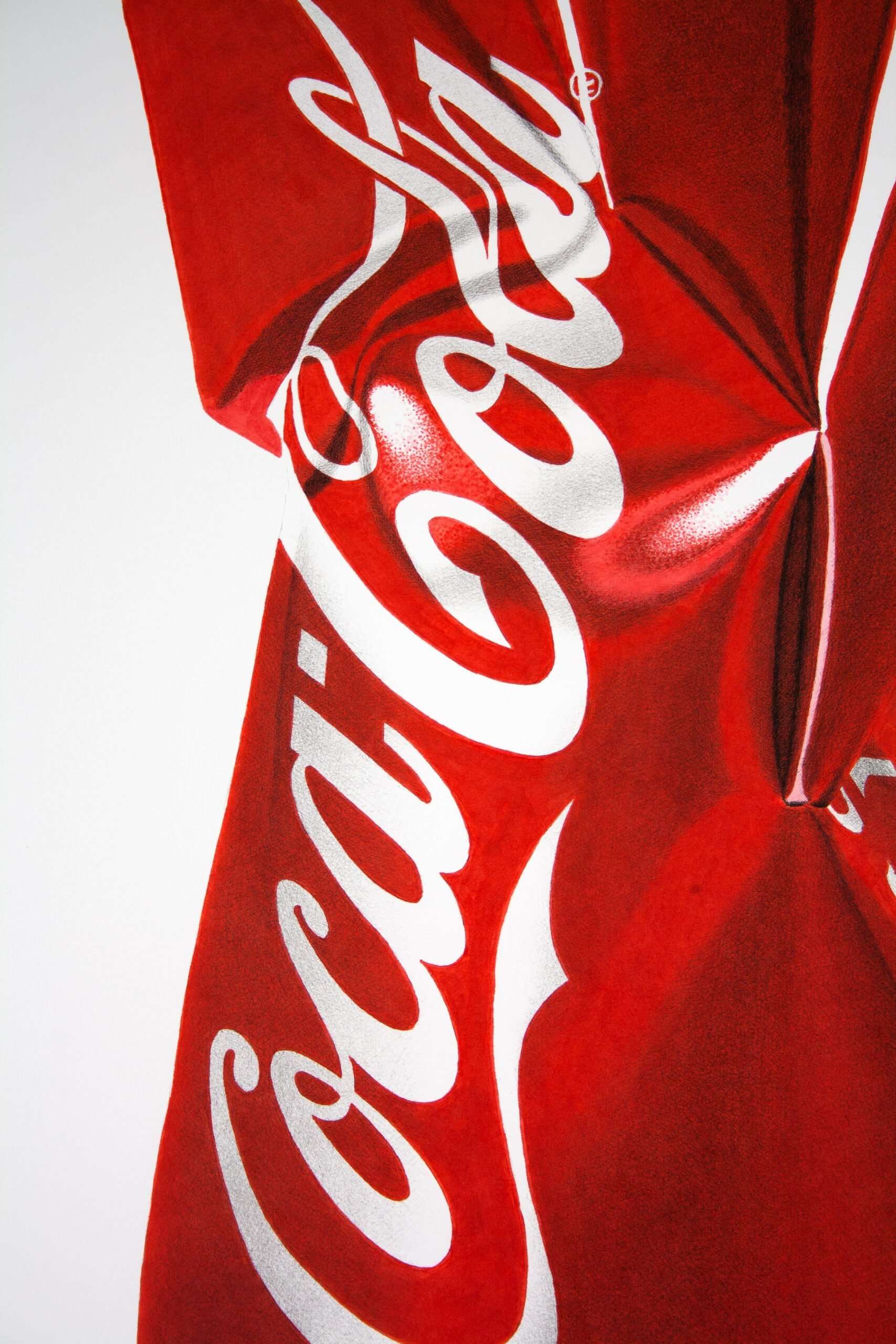Coca-Cola Crushed Can Print – Photorealistic Pop Art - Image 3