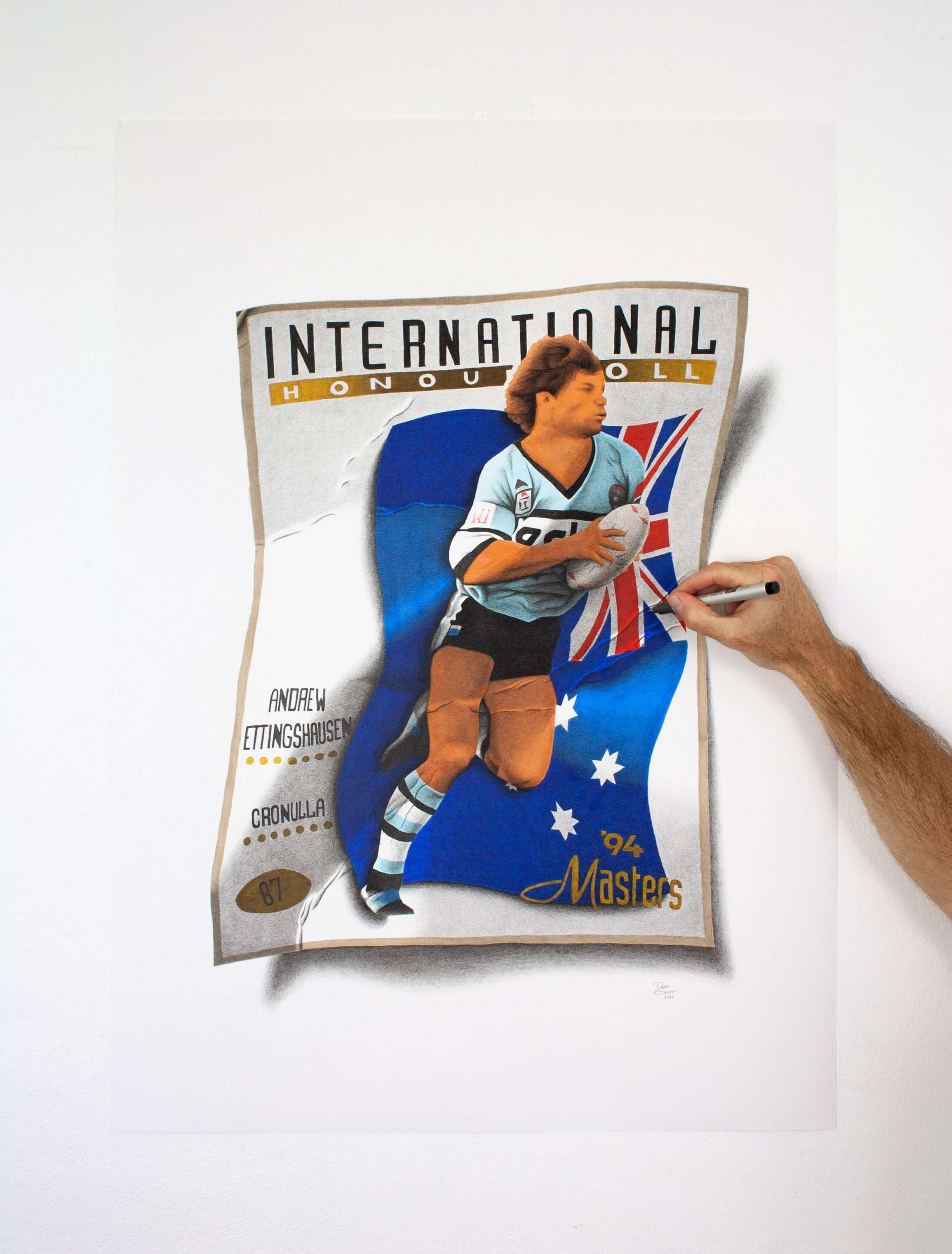 Andrew Ettingshausen Footy Card artwork