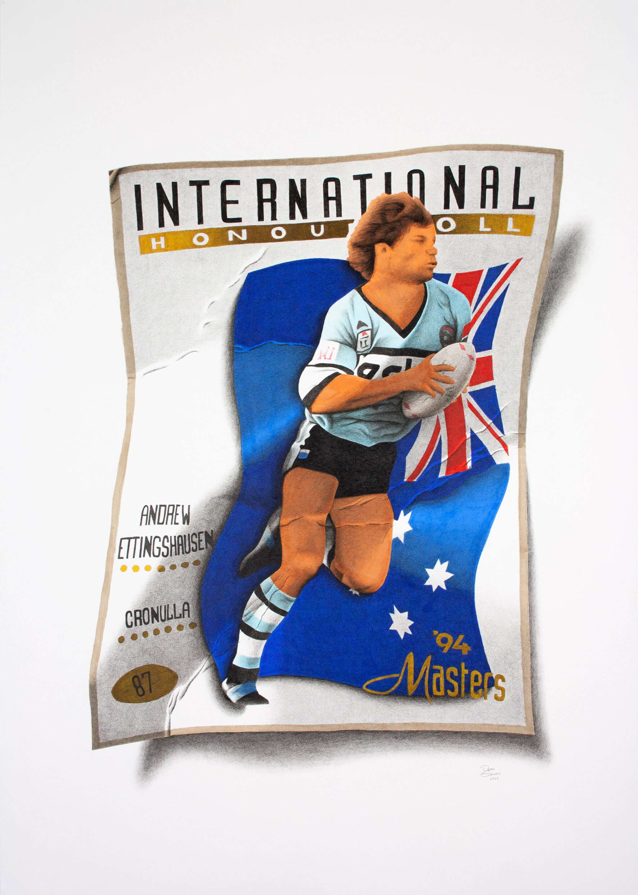 Andrew Ettingshausen Footy Card artwork