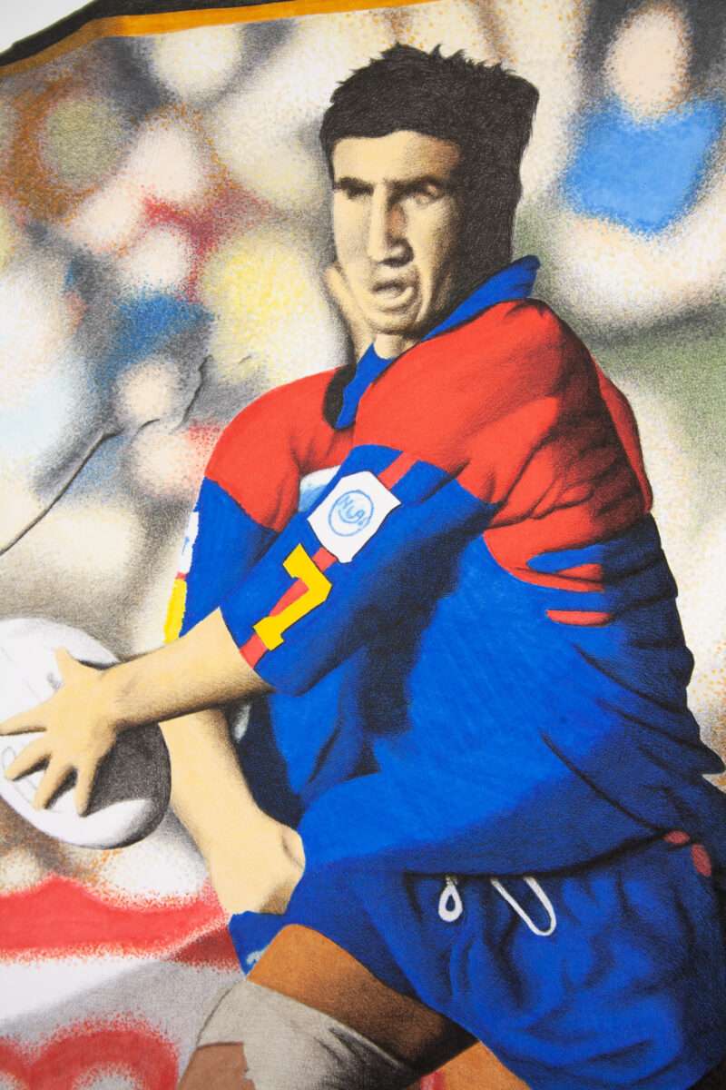 Andrew Johns Newcastle Knights Rugby League Card Art Print