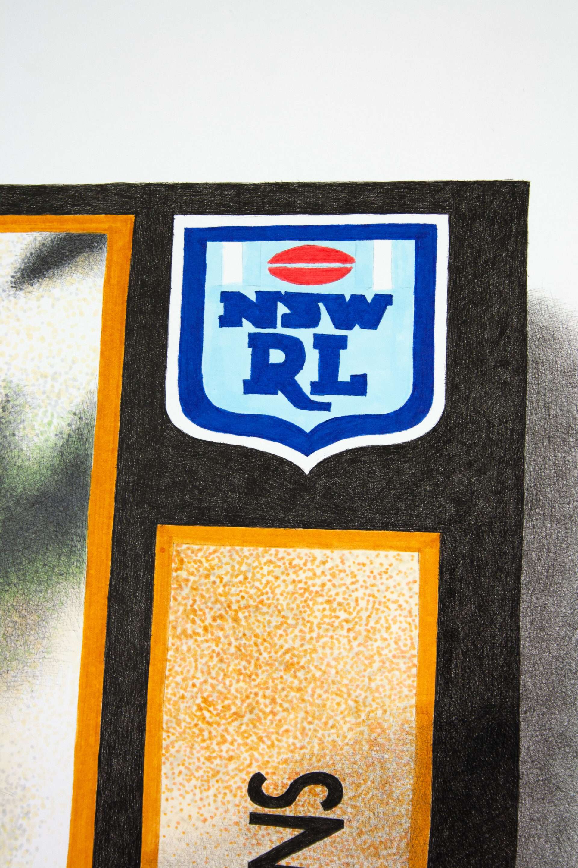 Andrew Johns Newcastle Knights Rugby League Card Art Print
