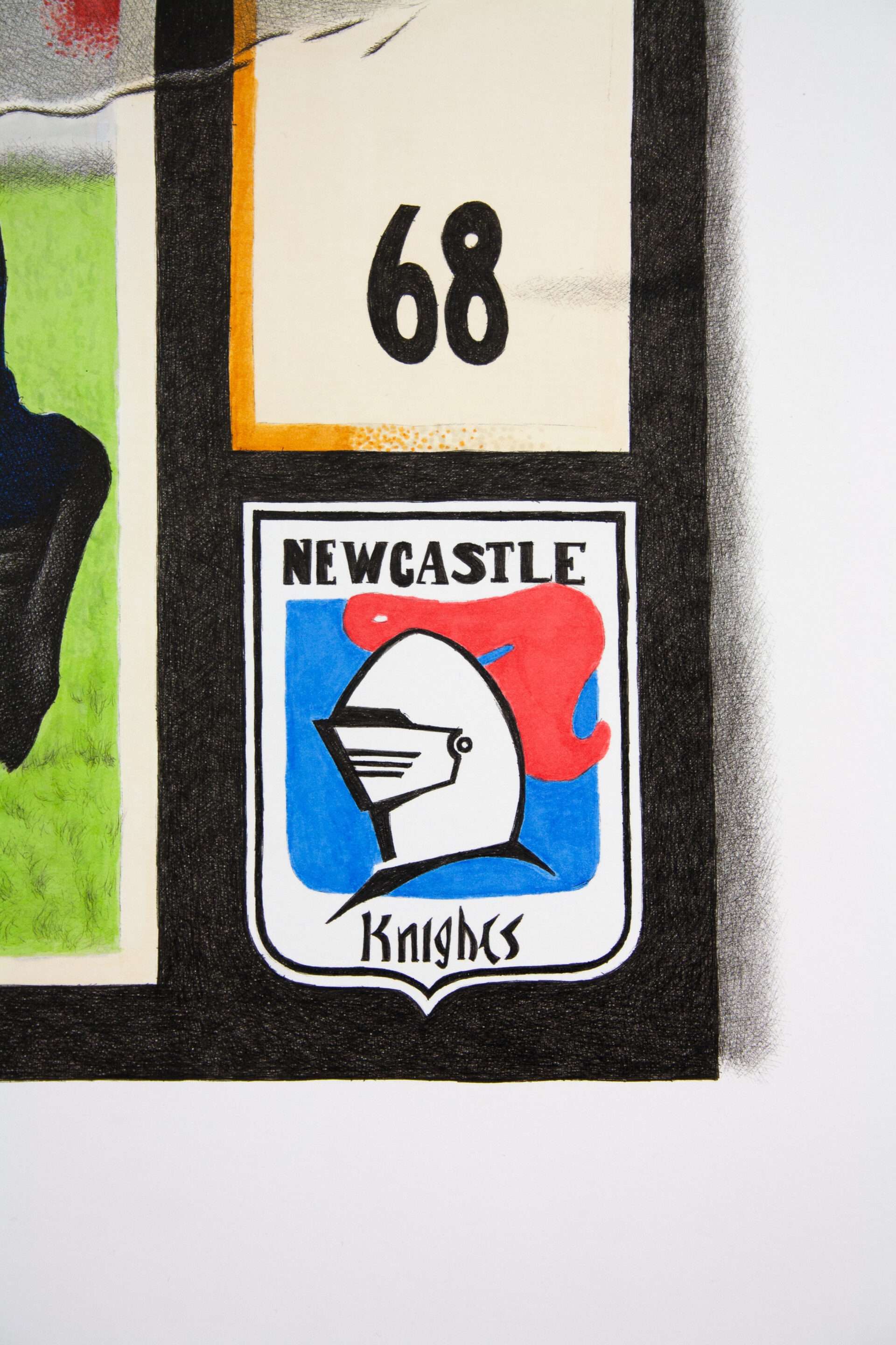 Andrew Johns Newcastle Knights Rugby League Card Art Print