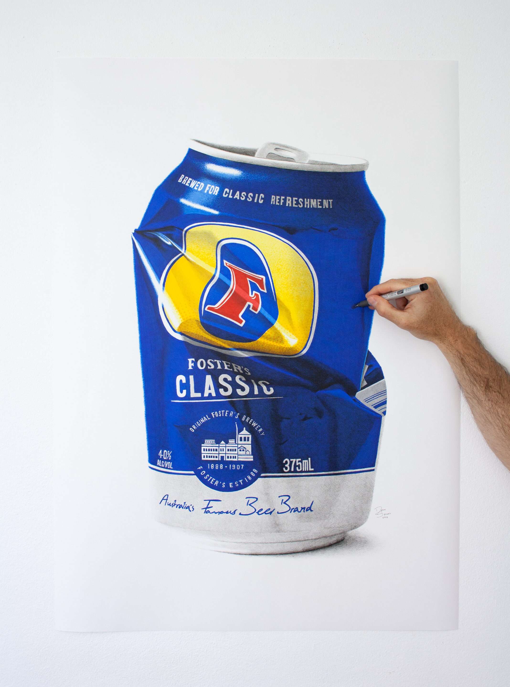 Foster's Beer Can | Original Artwork