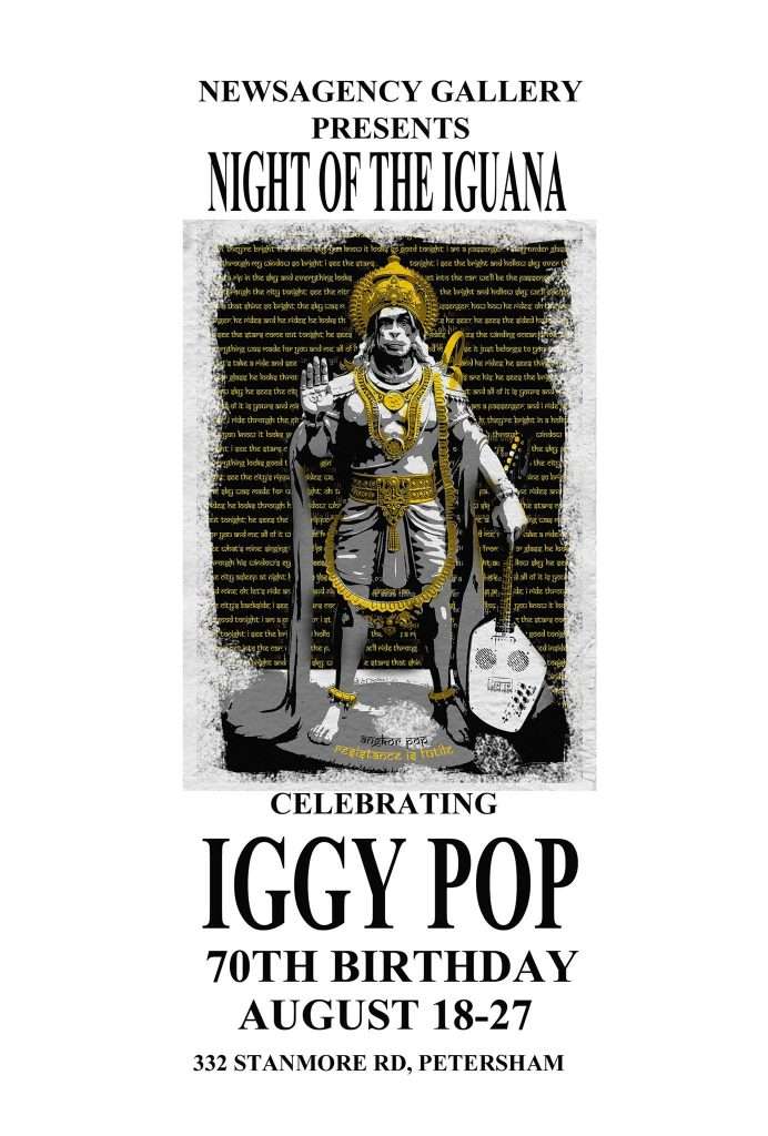 Night of the Iguana Iggy Pop poster