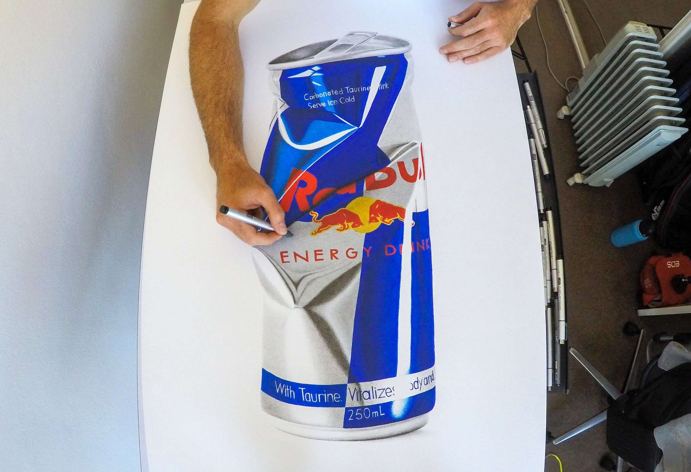 This is How Fast I Draw When I Drink Red Bull