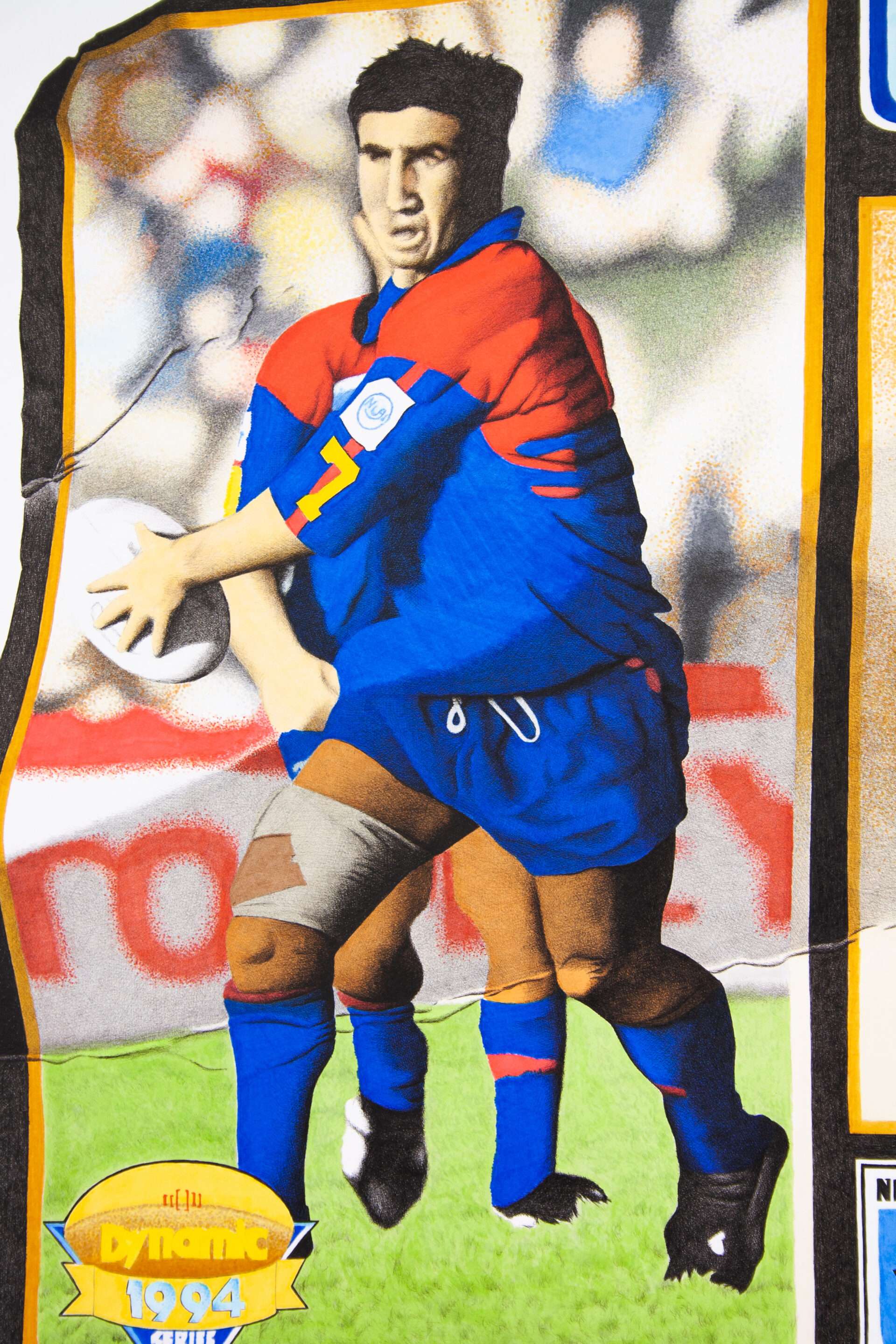 Andrew Johns Newcastle Knights Rugby League Card Art Print