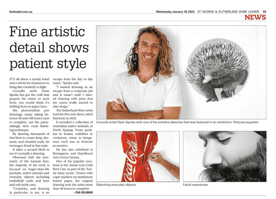 Fine artistic detail shows patient style – The Leader news article