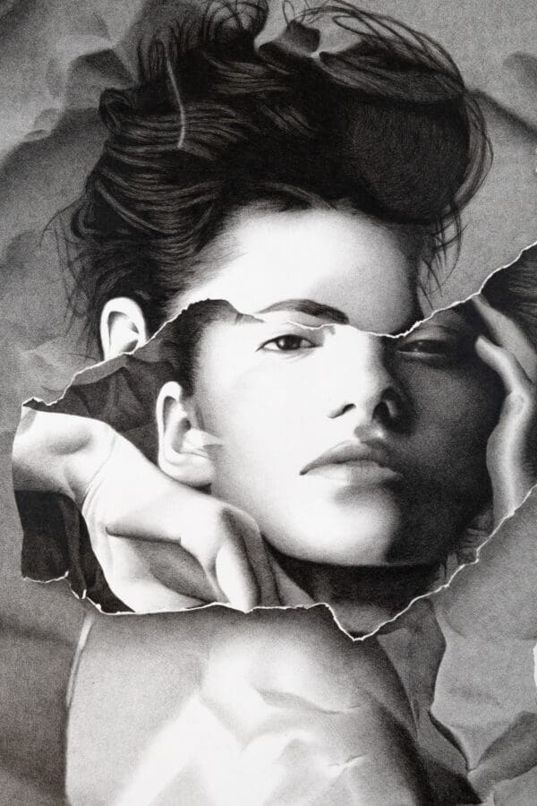 Hand-drawn illustration resembling a photograph, created entirely with Copic Marker using fine crosshatching technique.