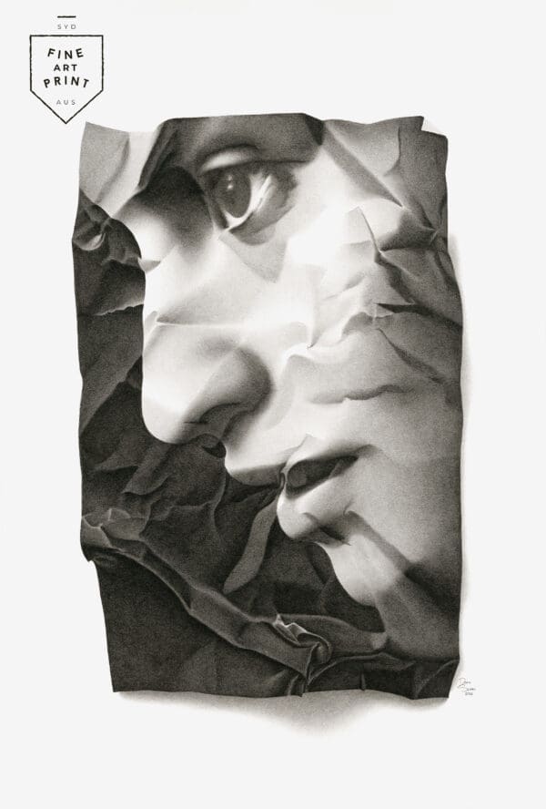 A Silent Crescendo fine detail art print – high-quality reproduction of Copic marker portrait